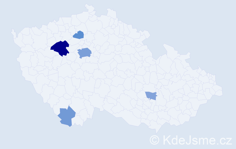 Příjmení: 'Kollingerová', počet výskytů 21 v celé ČR