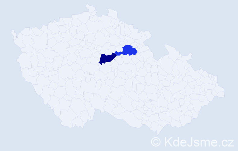 Příjmení: 'Helger', počet výskytů 2 v celé ČR