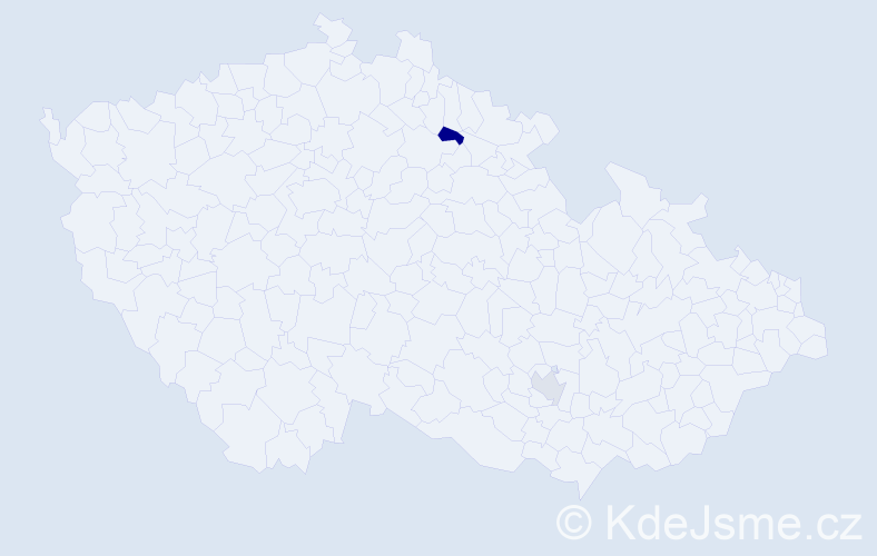 Příjmení: 'Dzjamko', počet výskytů 5 v celé ČR