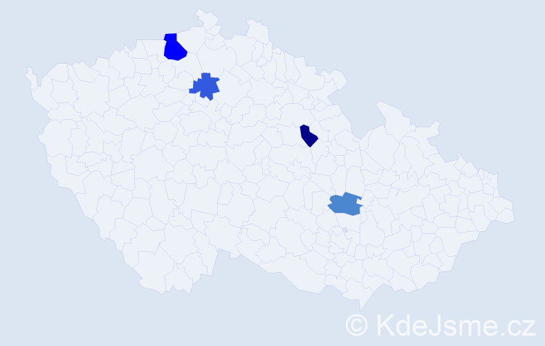 Příjmení: 'Centnerová', počet výskytů 14 v celé ČR