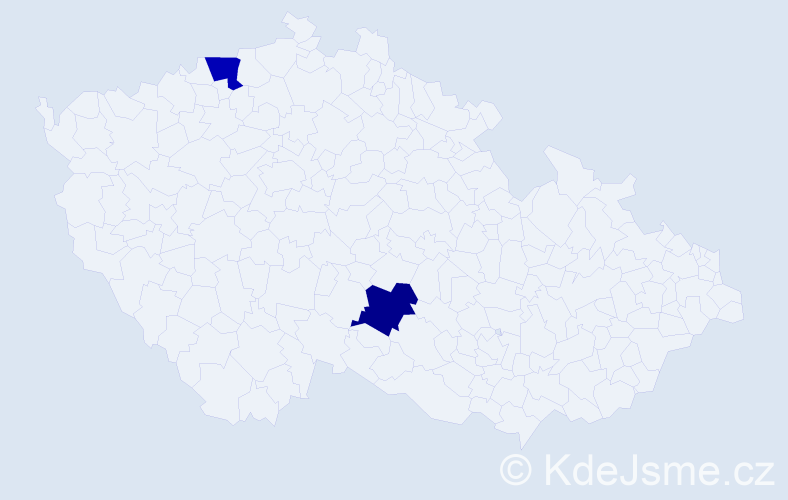 Příjmení: 'Renotiereová', počet výskytů 2 v celé ČR