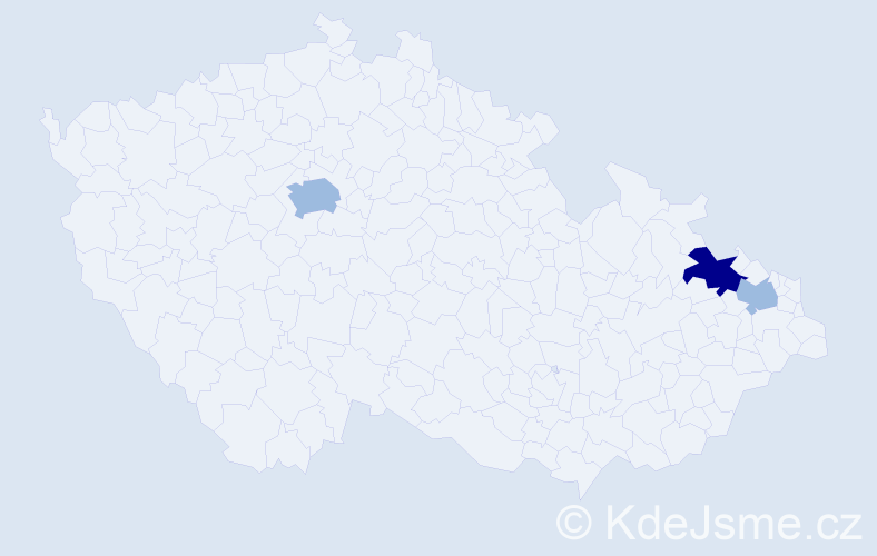 Příjmení: 'Engstler', počet výskytů 6 v celé ČR