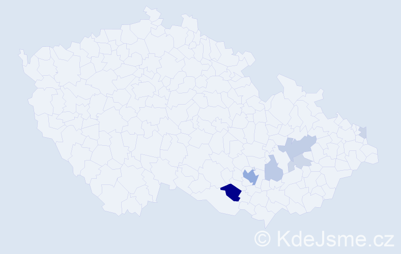 Příjmení: 'Tauwinklová', počet výskytů 17 v celé ČR