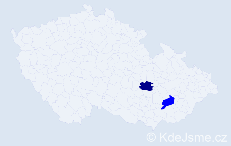 Příjmení: 'Reece', počet výskytů 3 v celé ČR