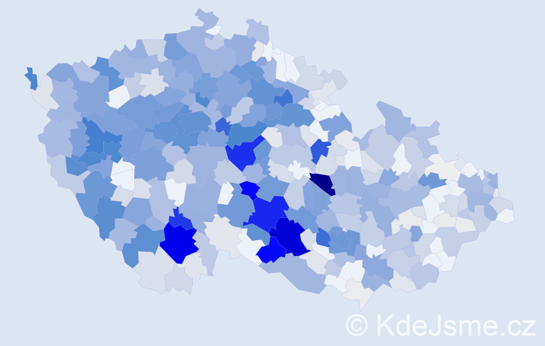 Příjmení: 'Trnka', počet výskytů 2954 v celé ČR