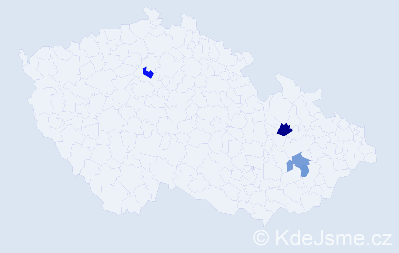 Příjmení: 'Ragošová', počet výskytů 10 v celé ČR