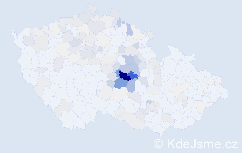 Příjmení: 'Stehno', počet výskytů 620 v celé ČR