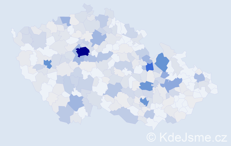 Příjmení: 'Hejl', počet výskytů 1058 v celé ČR