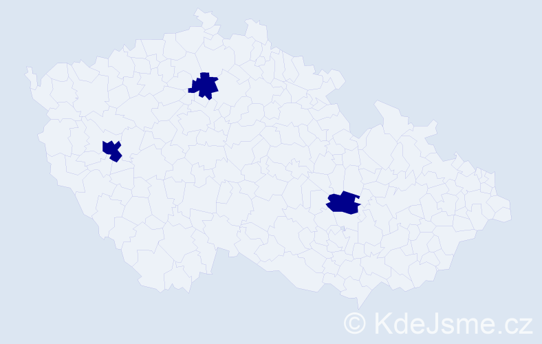 Příjmení: 'Balitskyy', počet výskytů 3 v celé ČR