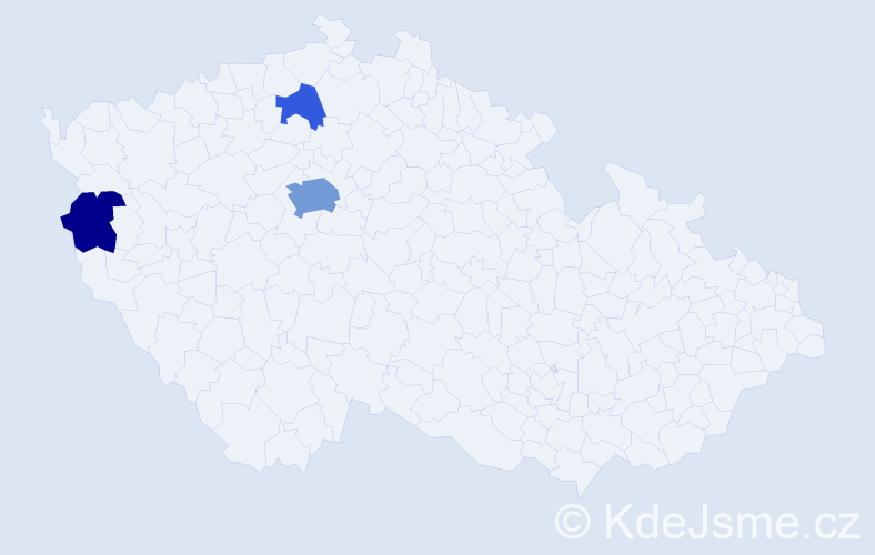 Příjmení: 'Chopa', počet výskytů 8 v celé ČR