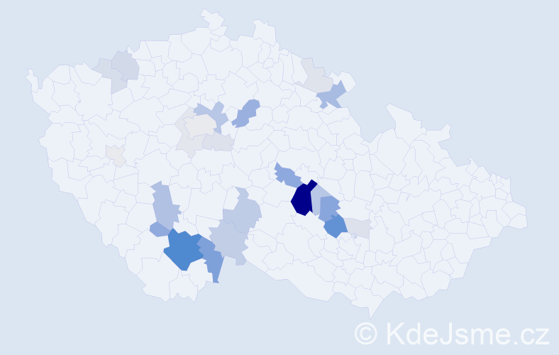 Příjmení: 'Turinský', počet výskytů 87 v celé ČR