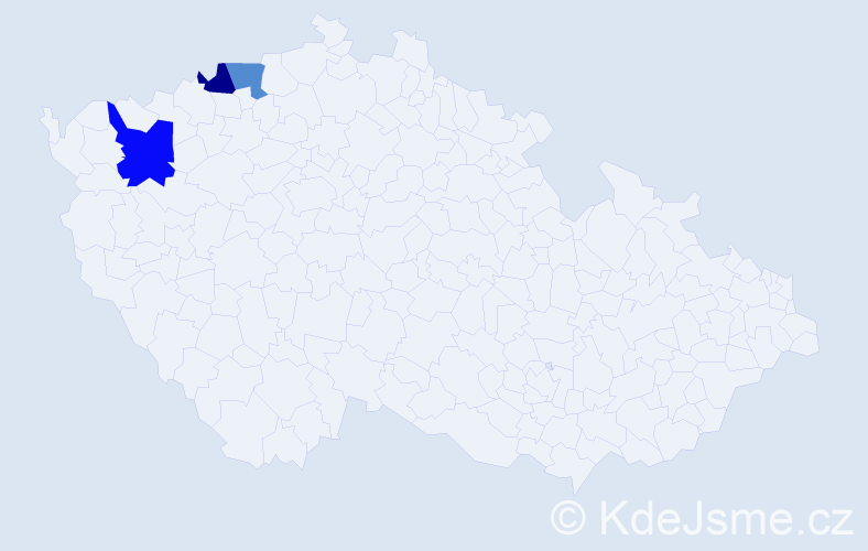 Příjmení: 'Habrichová', počet výskytů 7 v celé ČR