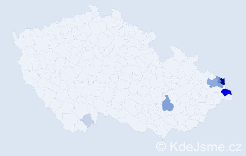 Příjmení: 'Szkuta', počet výskytů 40 v celé ČR