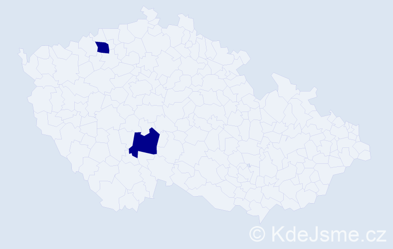 Příjmení: 'Stropová', počet výskytů 4 v celé ČR