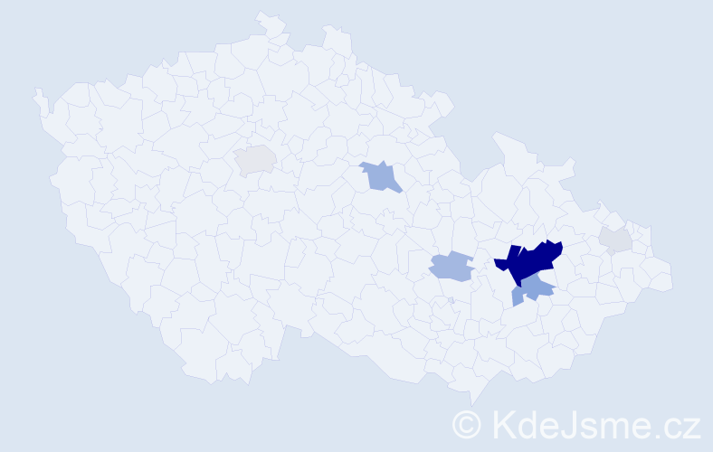 Příjmení: 'Stroupek', počet výskytů 22 v celé ČR