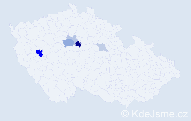 Příjmení: 'Krets', počet výskytů 29 v celé ČR