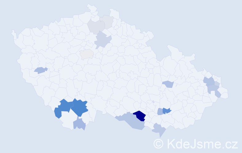 Příjmení: 'Remiášová', počet výskytů 60 v celé ČR