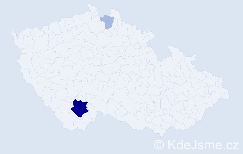 Příjmení: 'Dorovín', počet výskytů 8 v celé ČR