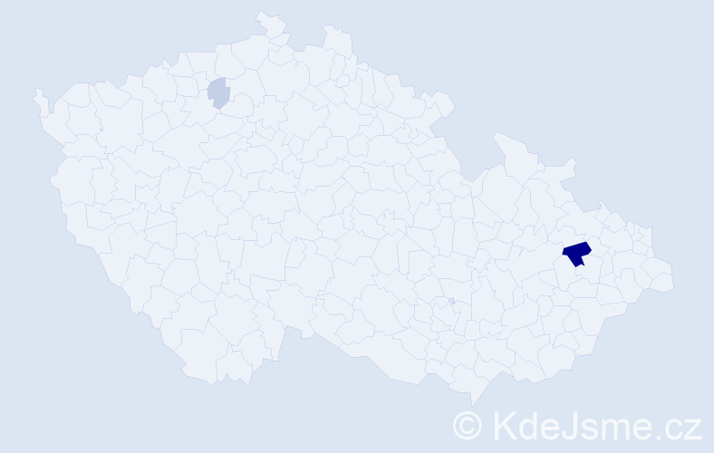 Příjmení: 'Praunsperger', počet výskytů 8 v celé ČR