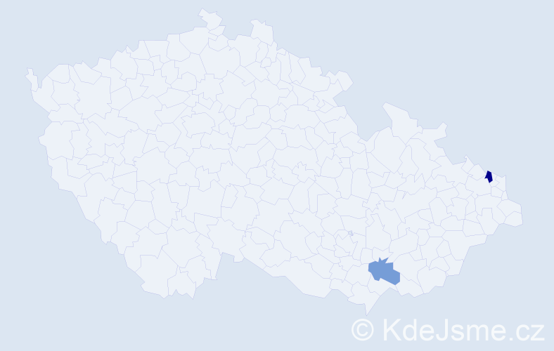 Příjmení: 'Suchorová', počet výskytů 11 v celé ČR