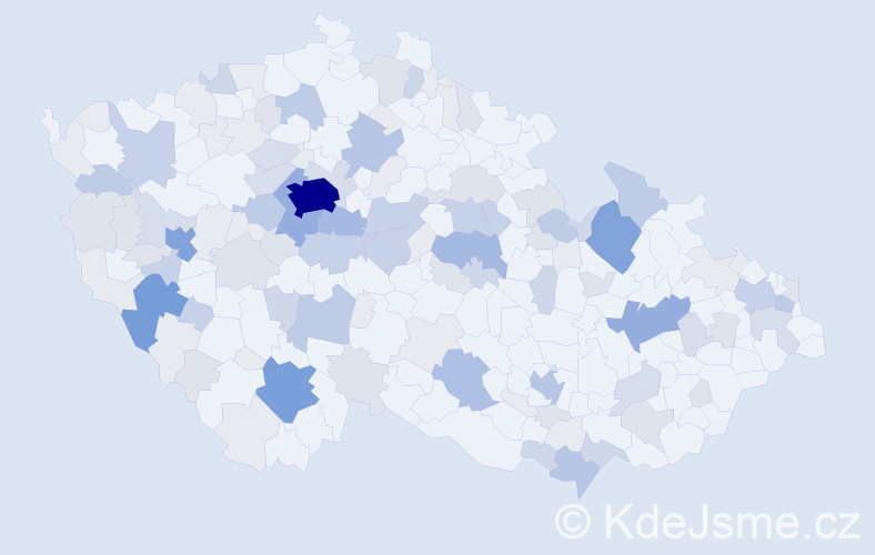 Příjmení: 'Mikulášová', počet výskytů 399 v celé ČR