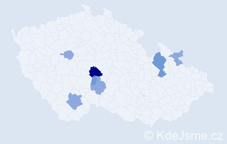 Příjmení: 'Krill', počet výskytů 16 v celé ČR