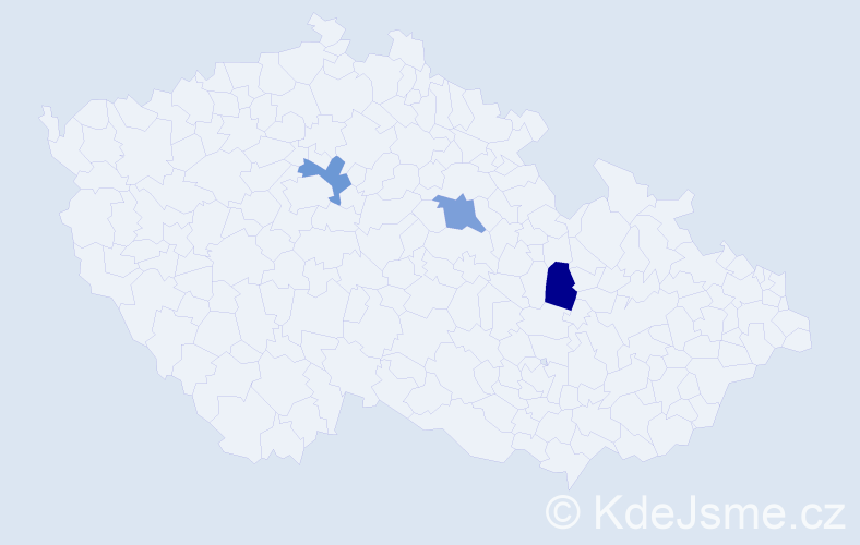 Příjmení: 'Dworschaková', počet výskytů 3 v celé ČR