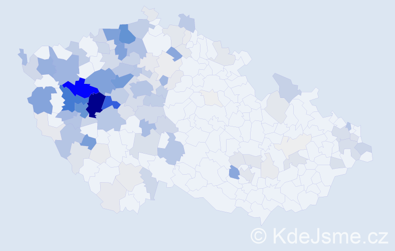 Příjmení: 'Mudra', počet výskytů 657 v celé ČR