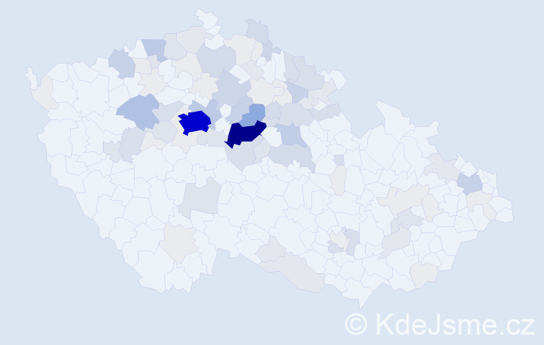 Příjmení: 'Sixta', počet výskytů 369 v celé ČR