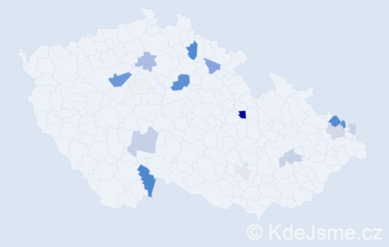 Příjmení: 'Sajko', počet výskytů 28 v celé ČR