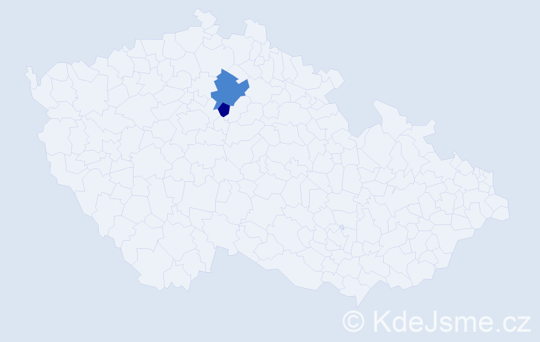 Příjmení: 'Prudyvus', počet výskytů 3 v celé ČR