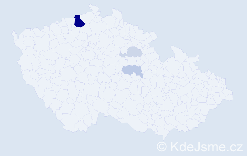 Příjmení: 'Kostovič', počet výskytů 14 v celé ČR