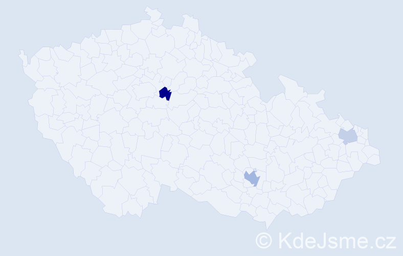 Příjmení: 'Valmont', počet výskytů 4 v celé ČR