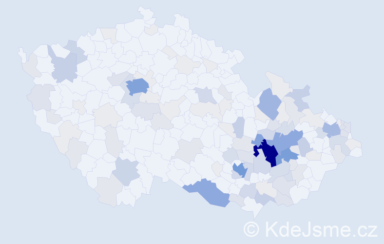 Příjmení: 'Páleníková', počet výskytů 409 v celé ČR