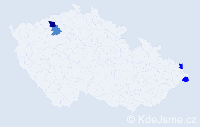 Příjmení: 'Ruščin', počet výskytů 8 v celé ČR