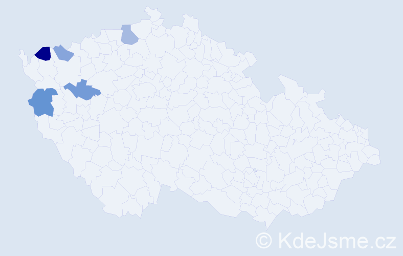 Příjmení: 'Korodi', počet výskytů 8 v celé ČR