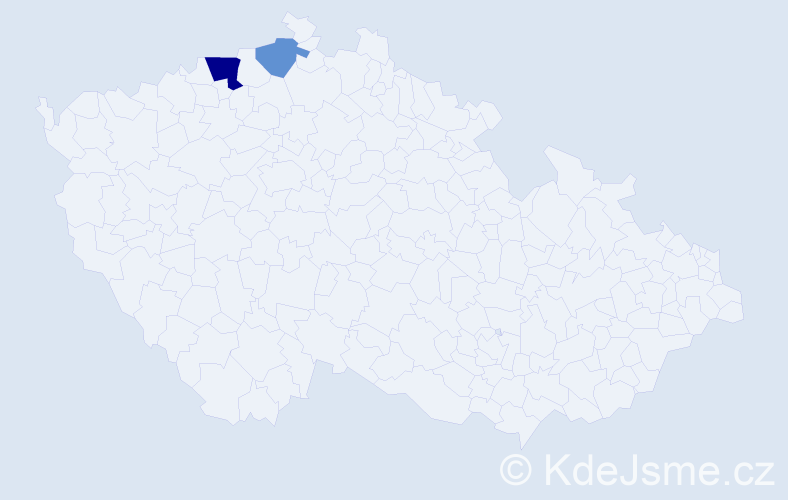 Příjmení: 'Brahimi', počet výskytů 4 v celé ČR