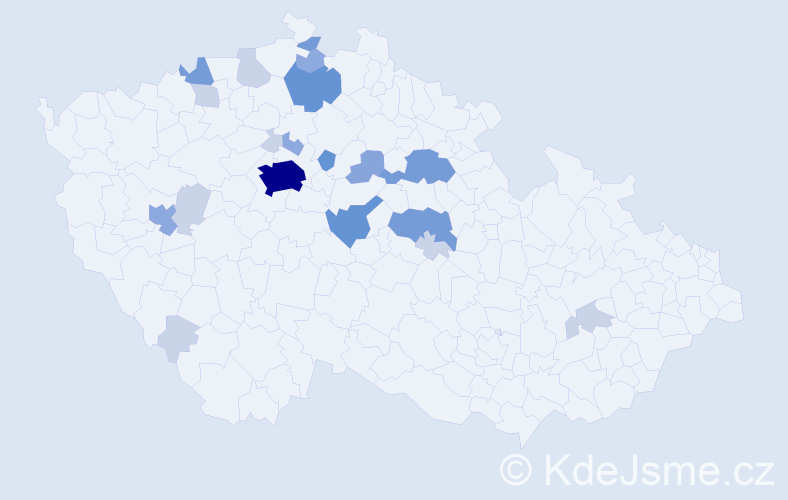 Příjmení: 'Sajfrt', počet výskytů 60 v celé ČR