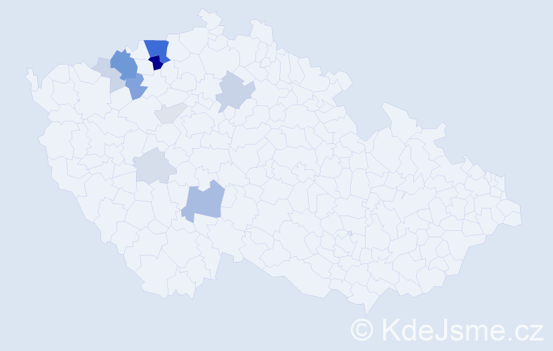 Příjmení: 'Vršata', počet výskytů 37 v celé ČR