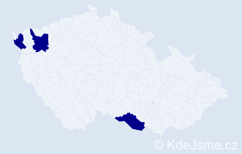 Příjmení: 'Muszelová', počet výskytů 3 v celé ČR