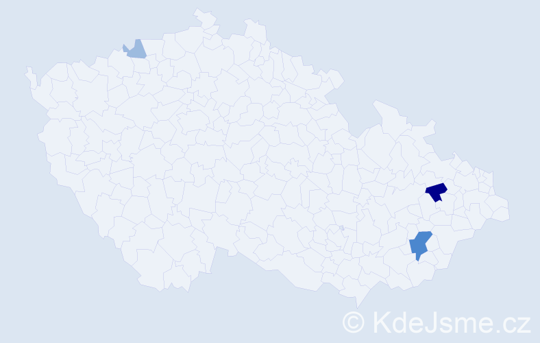 Příjmení: 'Mahušková', počet výskytů 7 v celé ČR