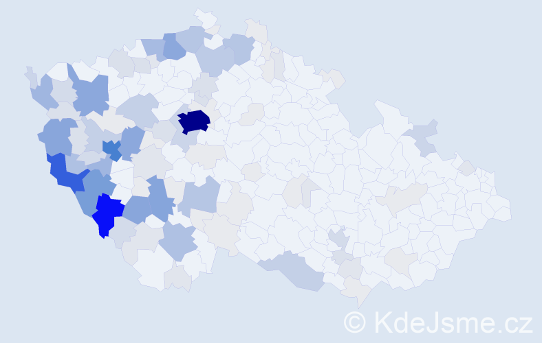 Příjmení: 'Šperlová', počet výskytů 493 v celé ČR
