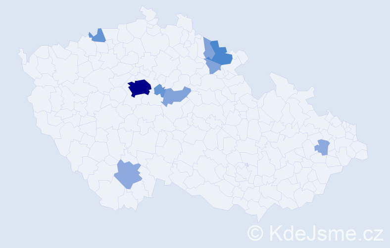 Příjmení: 'Raitrová', počet výskytů 26 v celé ČR