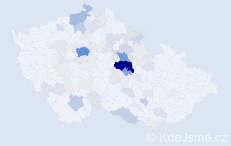 Příjmení: 'Tlapáková', počet výskytů 324 v celé ČR