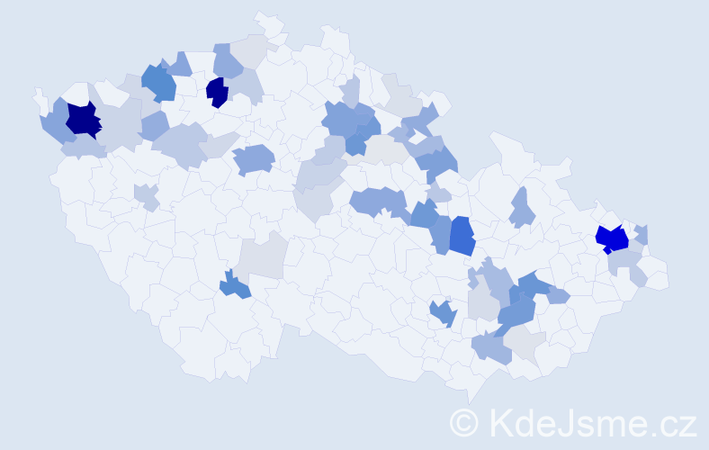 Příjmení: 'Šarišská', počet výskytů 284 v celé ČR