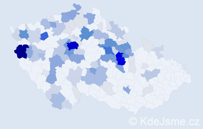 Příjmení: 'Buben', počet výskytů 402 v celé ČR