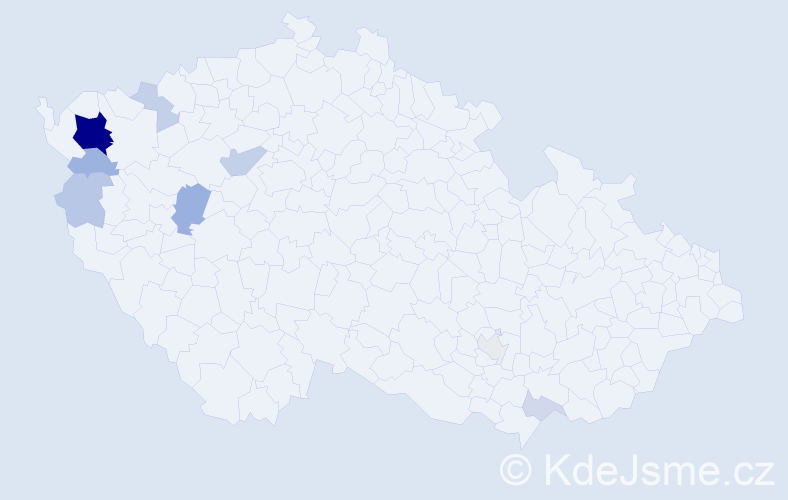 Příjmení: 'Koco', počet výskytů 26 v celé ČR