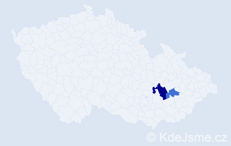Příjmení: 'Adjiri', počet výskytů 3 v celé ČR