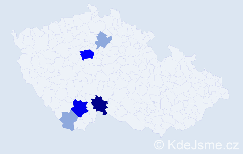 Příjmení: 'Krninská', počet výskytů 17 v celé ČR