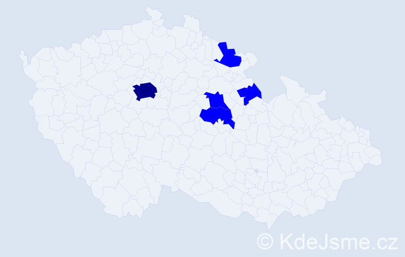 Příjmení: 'Feyfar', počet výskytů 6 v celé ČR